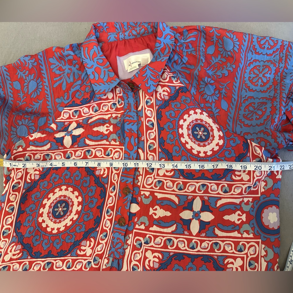 Anthropologie - Ruffle Sleeve Maxi Dress Size L - Picture 5 of 11